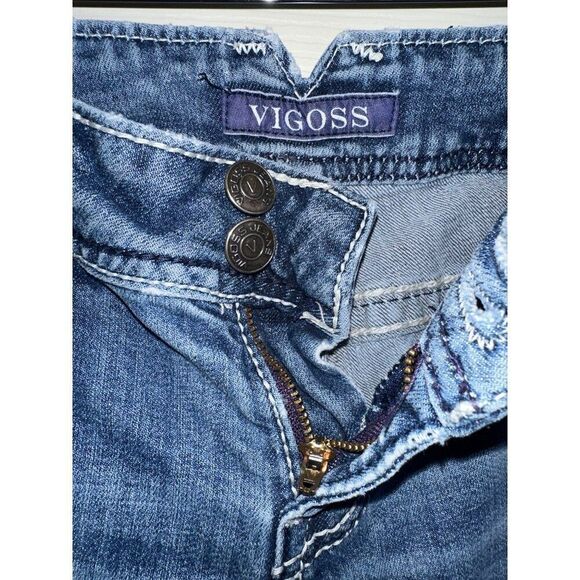 Vigoss The Chelsea Mid Rise Capri Jeans  Size 5 - Picture 11 of 15